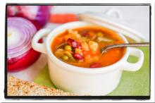 Cup of Minestrone Soup