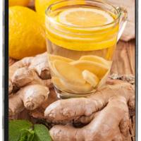 Ginger Tea with lemon and mint