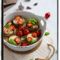 Caprese Stuffed Portobellos