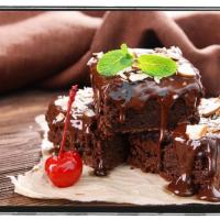 Chocolate Brownies with Coffee Ganache