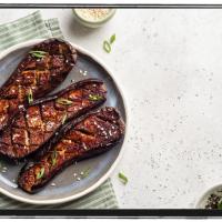 Grilled Eggplant with Sesame Marinade