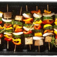 Smoked Tofu and Vegetable Skewers