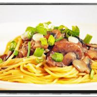 Spaghetti with Mushroom Sauce