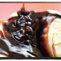 Ice Cream Sundae with Chocolate Sauce