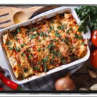 Chick'n Mushroom Enchiladas