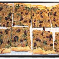 Rustic Leek, Spinach, and Sun Dried Tomato Tart
