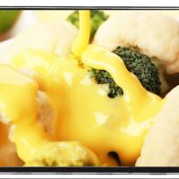 Vegan Cheese Sauce on Vegetables