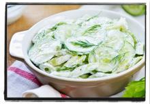 Creamy Cucumber and Dill Salad