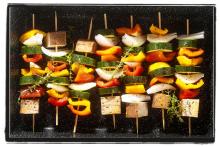 Smoked Tofu and Vegetable Skewers