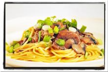 Spaghetti with Mushroom Sauce